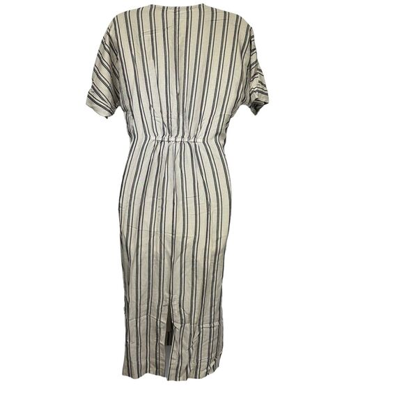RVCA Smith Striped v neck Midi Dress Size S - Picture 2 of 8